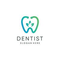 dentista logo design collezione con creativo moderno concetto vettore