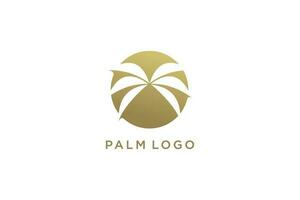 palma albero logo design vettore con moderno concetto