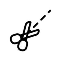 tagliare Qui icona o logo vettore illustrazione isolato cartello simbolo adatto per Schermo, sito web, logo e progettista. alto qualità nero stile vettore icona. icona