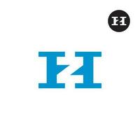 lettera hz monogramma logo design vettore