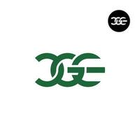 lettera cg monogramma logo design vettore