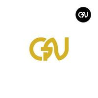 lettera gn monogramma logo design vettore