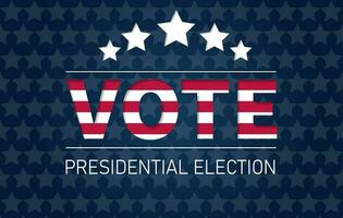 presidenziale elezione nel Stati Uniti d'America. voto per Presidente bandiera nel carta tagliare stile vettore