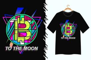 bitcoin vettore con t camicia design