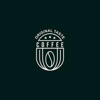 unico logo design per caffè negozio vettore