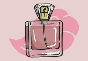 profumo bottiglia, colorato bicchiere fiale e fiaschi con spruzzatore e pompa. aroma profumi cosmetici per uomini o donne, lusso fragranze isolato design elementi. cartone animato vettore illustrazione