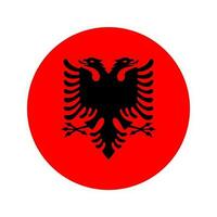 bandiera dell'albania semplice illustrazione per il giorno dell'indipendenza o l'elezione vettore