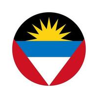 illustrazione semplice della bandiera di antigua e barbuda per il giorno dell'indipendenza o le elezioni vettore