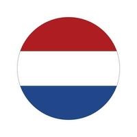 bandiera dei Paesi Bassi semplice illustrazione per il giorno dell'indipendenza o l'elezione vettore
