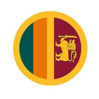 bandiera dello sri lanka semplice illustrazione per il giorno dell'indipendenza o l'elezione vettore