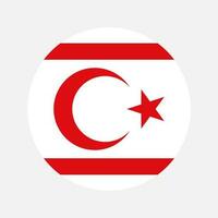Turco repubblica di settentrionale Cipro bandiera semplice illustrazione per indipendenza giorno o elezione vettore