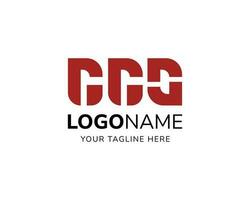 vettore astratto gg lettera logo impostare. minimalista gg monogramma logo design modello