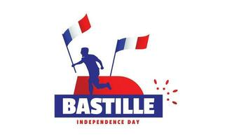 bastille indipendenza giorno evento celebrare vettore