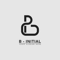 vettore moderno iniziale B lettera logo icona.