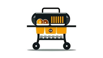 frizzante barbecue delizie sguinzagliare il tuo interno griglia maestro con nostro fumare logo vettore