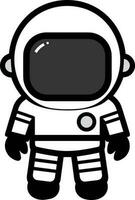 carino astronauta vettore illustrazione icona piatto stile isolato su sfondo