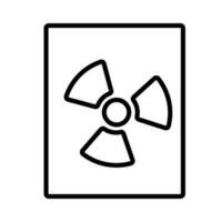 scienza radiazione cartello simbolo vettore