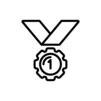 medaglia trofeo cartello simbolo vettore