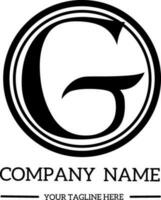 g iniziale logo per fotografia e altro attività commerciale. semplice logo per nome. vettore