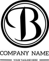 B iniziale logo per fotografia e altro attività commerciale. semplice logo per nome. vettore