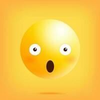 sorridente giallo emoticon su un' giallo sfondo vettore