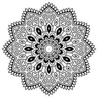 fiore mandala. Vintage ▾ decorativo elementi. orientale modello, vettore illustrazione. Islam, ottomano motivi. colorazione libro pagina