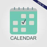 calendario piatto icone eps file vettore