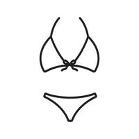 bikini icona vettore