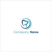 moderno minimalista dentale logo design. astratto dente icona logotipo. dentale clinica vettore cartello marchio icona