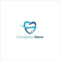 moderno minimalista dentale logo design. astratto dente icona logotipo. dentale clinica vettore cartello marchio icona