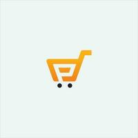 p lettera logo, in linea shopping logo. vettore