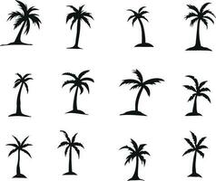 palma alberi palma icona palma palma icone vettore