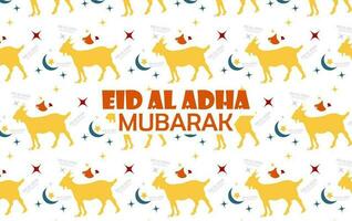 eid al adha senza soluzione di continuità modello vettore