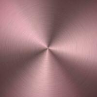 rosa oro metallico radiale pendenza con graffi. rosa oro Foglio superficie struttura effetto. vettore illustrazione