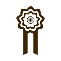 felice giorno dell'indipendenza india rosetta onore celebrazione silhouette icona di stile vettore