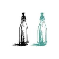 bicchiere bottiglia vettore