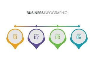 Infografica modello adatto per attività commerciale vettore