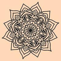 mano disegnare mandala modello forme design per colorazione prenotare, carta, pizzo modello, tatuaggio vettore