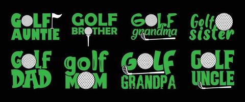 golf famiglia t camicia design fascio, vettore golf t camicia disegno, golf camicia, golf tipografia t camicia design collezione