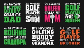 golf famiglia t camicia design fascio, vettore golf t camicia disegno, golf camicia, golf tipografia t camicia design collezione