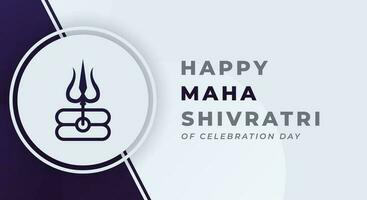 contento maha shivratri indù giorno celebrazione vettore design illustrazione per sfondo, manifesto, striscione, pubblicità, saluto carta