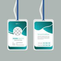 creativo unico id carta design vettore