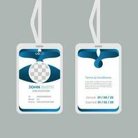 creativo unico id carta design vettore