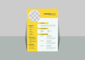 creativo curriculum vitae design vettore