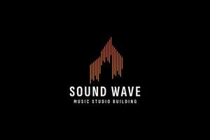 suono onda logo vettore icona illustrazione