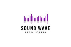 suono onda logo vettore icona illustrazione