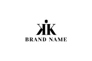 lettera K monogramma logo vettore icona illustrazione
