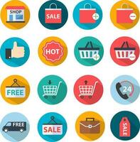 e-commerce shopping icone vettore