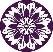 fiore logo vettore semplice astratto piatto mandala tatuaggio pianta colore fiorire fiorellino fioritura stampino