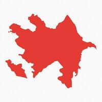 astratto azerbaijan semplice carta geografica sfondo vettore